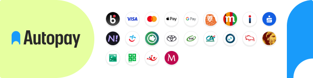 Płatności obsługuje Autopay. Dostępne metody: BLIK, szybkie przelewy, karty płatnicze